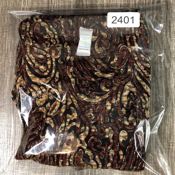 JM COLLECTION Jacket Womens L Metallic Shimmer Knit Twinset Textured Leopard - Picture 10 of 10